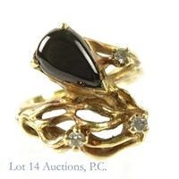 18k Yellow Gold Ring (3 Diamonds)