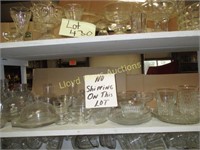 Contents of Shelf Glass Service Ware