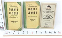 (2) Osage, IA Pocket Ledgers - 1950's/ Farm Manage