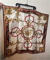 Vintage Hand Rolled Scarf Gold Filigree