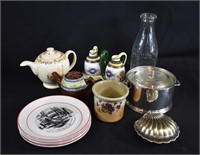 Box Lot-Kitchenalia, teapots, milk bottles & More