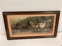 Antique horse picture 18.5” x 10.5”