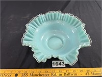 Ruffled Edge Glass Bowl