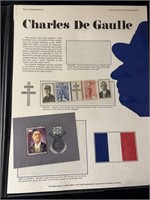 Stamps tributes to Charles Degaulie
