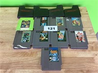 Lot of 9 NES Games