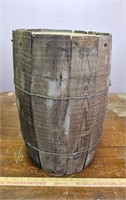 Wooden Barrel- 19.5" Tall- Dusty