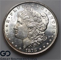 1878 Morgan Silver Dollar, 8TF BU++ PL Bid: 490