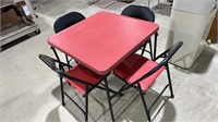 Vintage Samsonite Card Table and Chairs