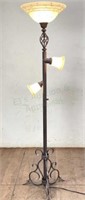 Traditional Candlestick Style Torchiere Floor Lamp