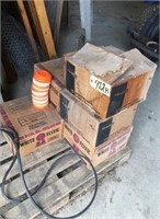 (5) Boxes of clay skeet & trap and target launcher