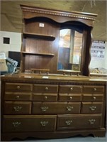 (6) Drawer Dresser w/ mirror 58x18x72