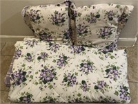 Reversible Queen Comforter & Two Pillows w/Shams