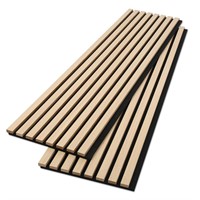 BUBOS Acoustic Wood Wall Panels,2 Pack 47.2” x 12.