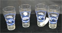 4pcs Detroit Lions Coca Cola Drinking Glasses