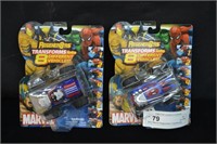 2pcs Marvel Regener8'rs Transforming Vehicles