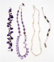 925 Amethyst & Rose Quartz Jewelry