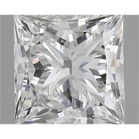 Igi Certified Princess Cut 3.73ct Vs1 Lab Diamond
