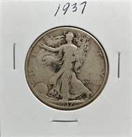 S: 1937 WALKING LIBERTY HALF DOLLAR