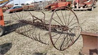 Antique Dump Rake - Bent Wheels