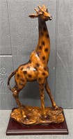 Vintage Walnut Carved Giraffe Sculpture