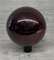 10" Purple Mirrored Glass Outdoor Gazing Globe
