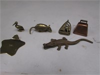 brass items & copper bell