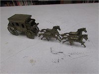 brass carriage & horses