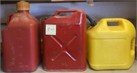 R - LOT OF 3 GAS CANS (R42)