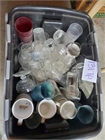 Lot of Glassware (Tote NOT included)