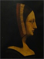 19c. Oil on Canvas Painting
