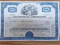 Cna financial Corp stock certificate