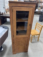 Glass front Storage Cabinet 21x22x60