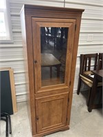 Glass front Storage Cabinet 21x22x60