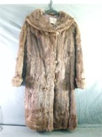 Calp's Ltd St John Muskrat? Fur Coat Size Small -