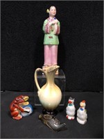 Vintage Figurines & Pitcher