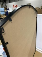 BLACK FRAMED ARCH MIRROR, 24 X 36 IN.