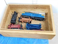 BOX LOT MODEL TRAIN PARTS