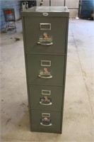 Metal Wesco 4-Drawer Filing Cabinet - 52x25x14.5