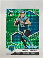 Trevor Lawrence 2021 Mosaic Rookie RC Blue Green P