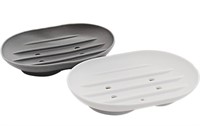 New - 5 set, 10 pcs, Portable Silicone Soap Dish