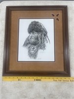 "THE FUR TRAPPER" PAUL CALLE SIGNED NUMBERED PRINT