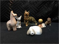 LOT of Assorted China Animal Figurines