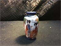 Tiny Geisha Ware Painted Ladies Japanese Jar