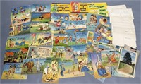 Post Card Postcards Comic Lot Collection