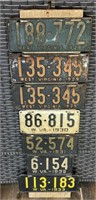 Antique West Virginia License Plate Display (8)