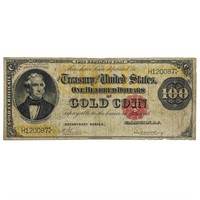 FR. 1209 1882 $100 BENTONGOLD CERTIFICATE VF