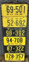 Antique West Virginia License Plate Display (6)