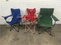 3 Folding Chairs