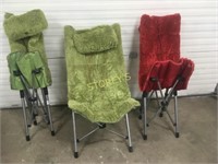 3 Folding Chairs