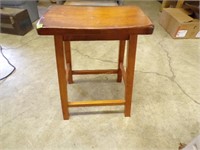 solid wood stool, 23"h